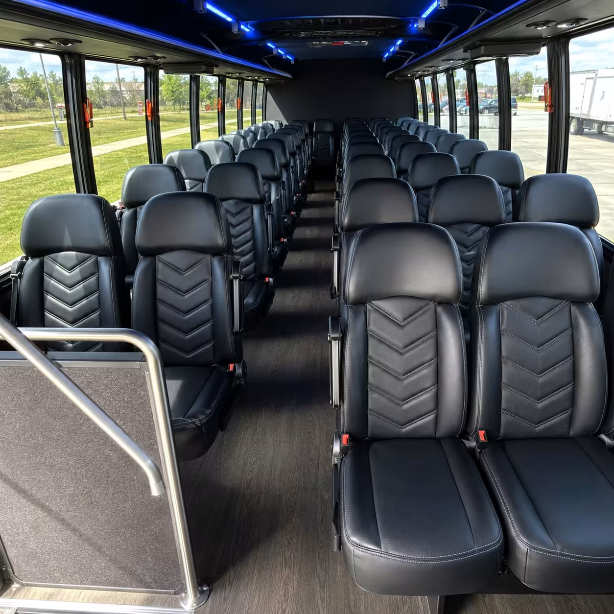 28 passenger minibus interior
