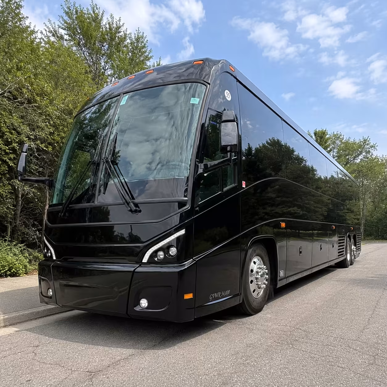 56 passenger charter bus