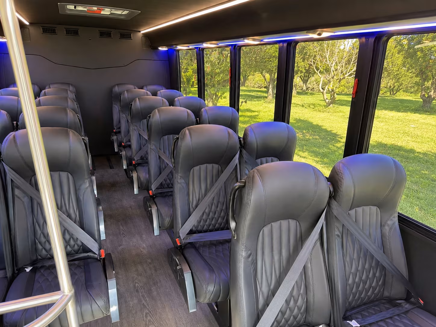 bridal party minibus rentals to lansing wedding venues