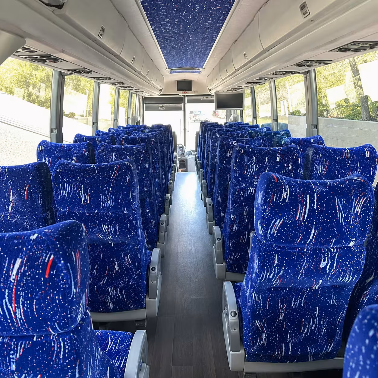 lansing charter bus rental inside