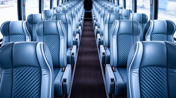 lansing 55 passenger charter bus interior