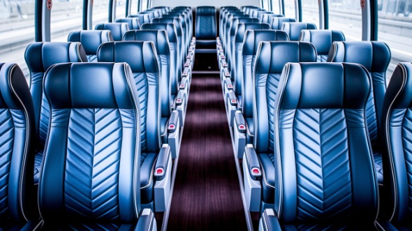 lansing 56 passenger charter bus inside