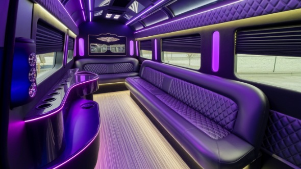 lansing party bus rental interior