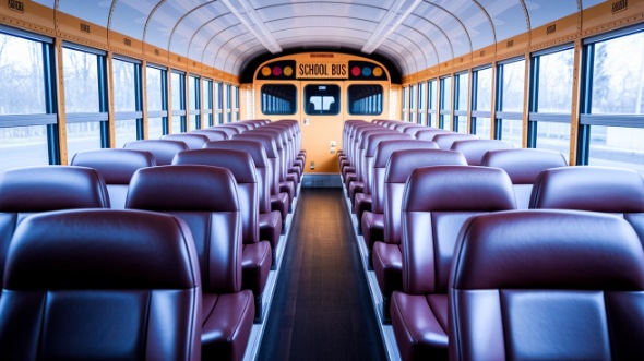lansing school bus rental interior